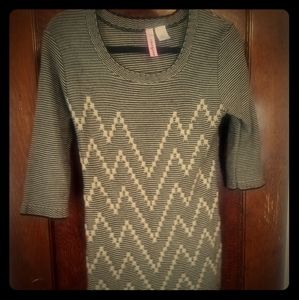 Black and tan, Aztec sweater
